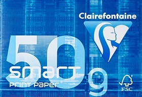 Clairefontaine Smart Print Paper Kopierpapier matt hochweiß, A4, 50g/m², 500 Blatt