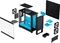 Fractal Design Pop Air RGB Cyan Core TG Clear Tint, Glasfenster Vorschaubild
