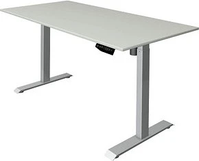 Kerkmann Move 1 elektrisch höhenverstellbarer Sitz-Steh-Schreibtisch 160x80cm grau/silber