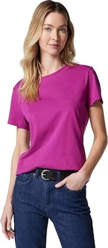 Hugo Boss Logo T-Shirt kurzarm dark pink (Damen)