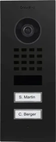 DoorBird D1102V IP Video-Türsprechanlage mit 2 Ruftasten, Edelstahl V4A, gebürstet, Unterputz