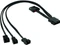 Phobya Molex auf 4-Pin/3-Pin/Molex Adapter, sleeved, 30cm, schwarz Vorschaubild