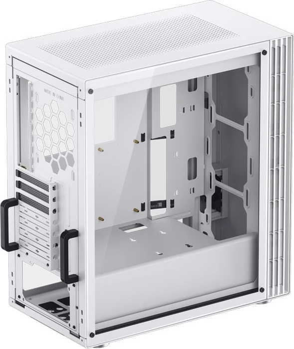 Jonsbo U6 White, weiß, Glasfenster