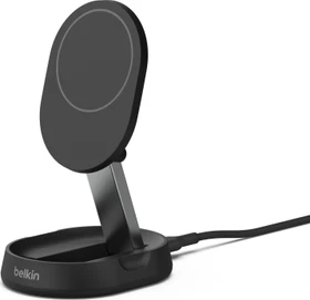 Belkin BoostCharge Pro verstellbare, kabellose, magnetische Ladestation mit Qi2 (15W) ohne Netzteil schwarz