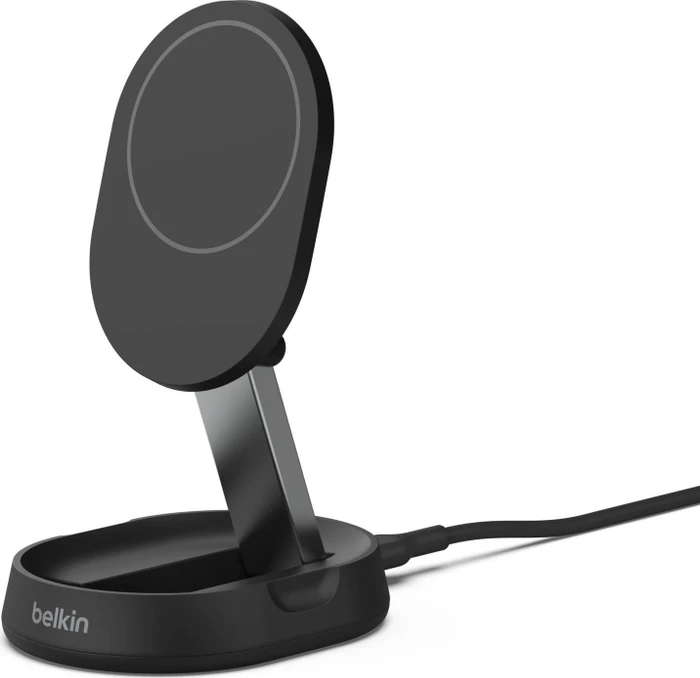Belkin BoostCharge Pro verstellbare, kabellose, magnetische Ladestation mit Qi2 (15W) ohne Netzteil schwarz
