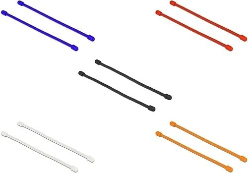 DeLOCK Kabelbinder biegsam, 4mm, 80mm, farbig sortiert, 10 Stück