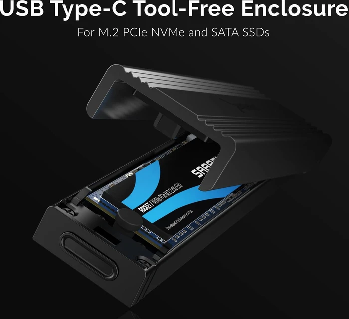 Sabrent USB 3.1 Typ-C Tool-Free Enclosure, USB-C 3.1