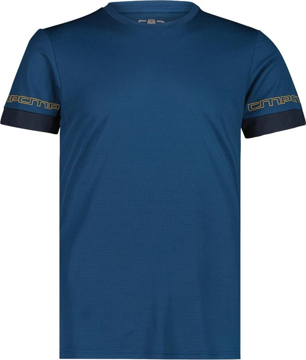 CMP Unlimitech Logo Funktionsshirt kurzarm petroleum (Herren)
