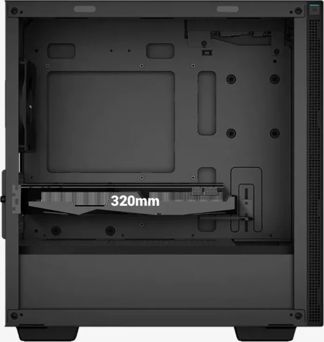 DeepCool CH370, schwarz, Glasfenster