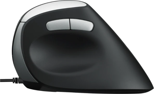 Rapoo EV200 Ergonomic Wired Mouse schwarz/silber, USB