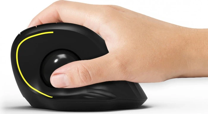 Port Designs Wireless Ergonomic Rechargeable Trackball, USB-A/Bluetooth