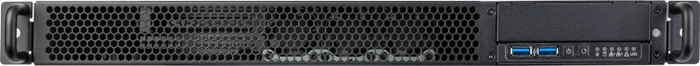 SilverStone RM100, Rackmount Storage, schwarz/grau, 1HE, Flex-ATX