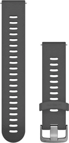 Garmin Schnellwechsel Ersatzarmband 20mm Silikon Schiefer/Edelstahl