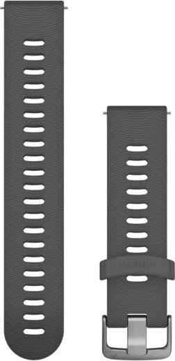 Garmin Schnellwechsel Ersatzarmband 20mm Silikon Schiefer/Edelstahl