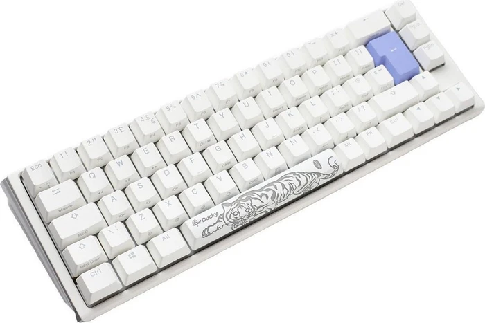 Ducky One 3 SF PBT, LEDs RGB, Pure White, MX RGB BLUE, USB, DE
