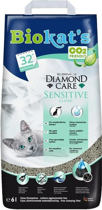 Gimborn Biokat's Diamond Care Sensitive Classic Katzenstreu, 6l