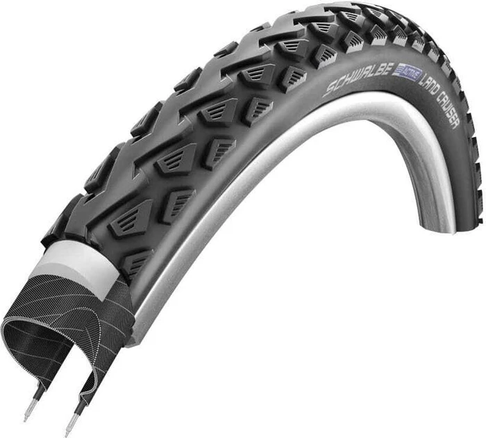 Schwalbe Land Cruiser Plus 28x1.75" PunctureGuard Green Compound Reifen schwarz/reflex