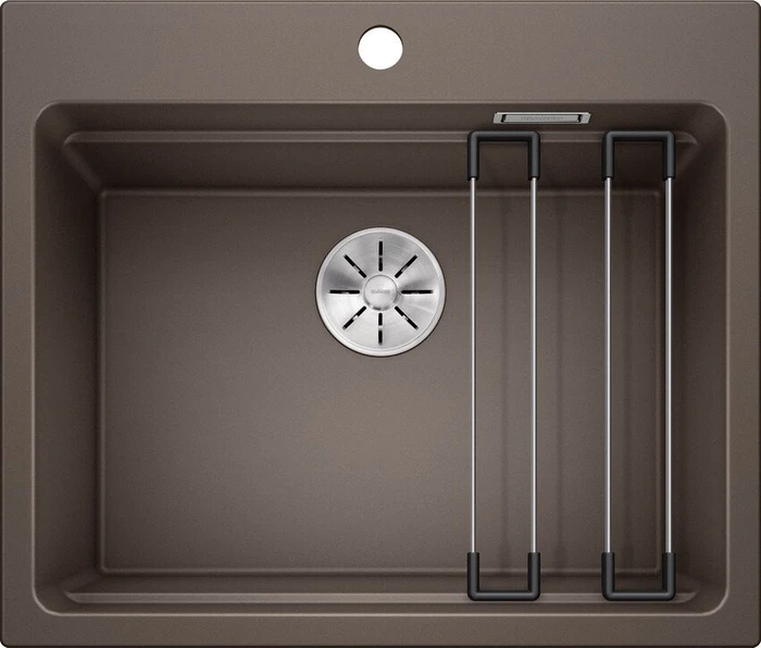 Blanco Etagon 6 InFino Einbau Becken mittig cafe