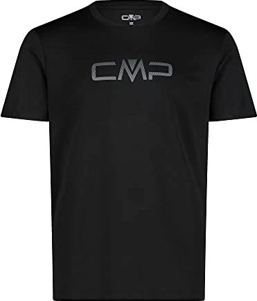 CMP Rundausschnitt Logo Funktionsshirt kurzarm schwarz (Herren)