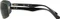 Ray-Ban RB3445 61mm gunmetal-black/polarized green Vorschaubild