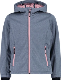 CMP Softshell Melange Fix Hood Funktionsjacke blue mel./fard (Junior)