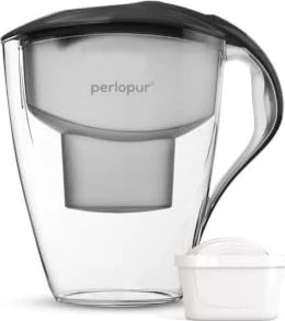 PearlCo Astra Tischwasserfilter inkl. Kartusche Universal unimax anthrazit