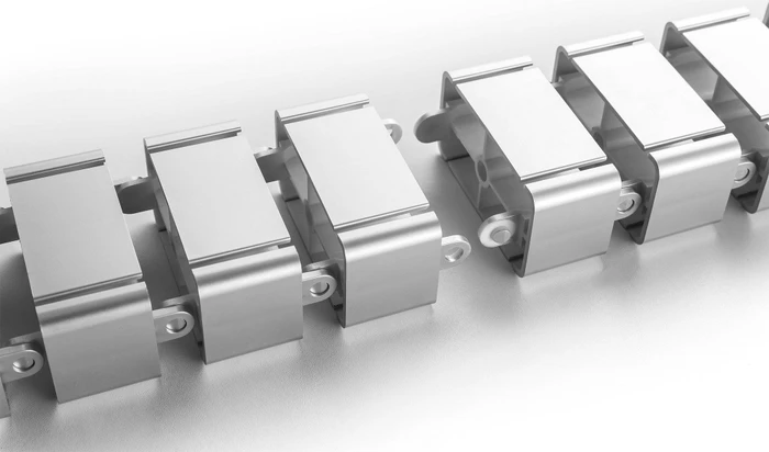 Digitus Kabelkanal flexibel, Glieder individuell abnehmbar, 67x35mm, 1.3m, grau