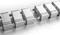 Digitus Kabelkanal flexibel, Glieder individuell abnehmbar, 67x35mm, 1.3m, grau Vorschaubild