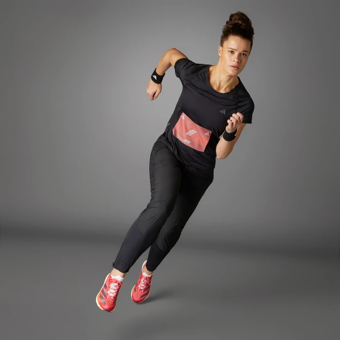 adidas Adizero Running Laufshirt kurzarm schwarz (Damen)