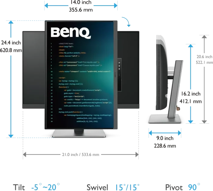 BenQ RD240Q, 24"