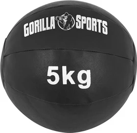 Gorilla Sports 5kg Medizinball schwarz