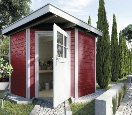 Weka 229 209x205cm Gerätehaus schwedenrot
