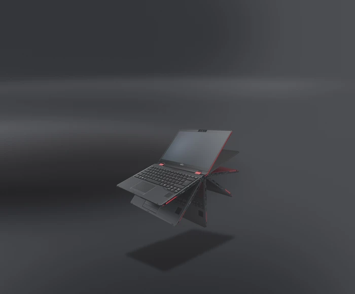 Fujitsu Lifebook U9310X, rot, Core i7-10610U, 16GB RAM, 1TB SSD, DE