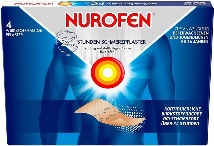 Reckitt Benckiser Nurofen 200mg 24-Stunden Schmerzpflaster, 2 Stück
