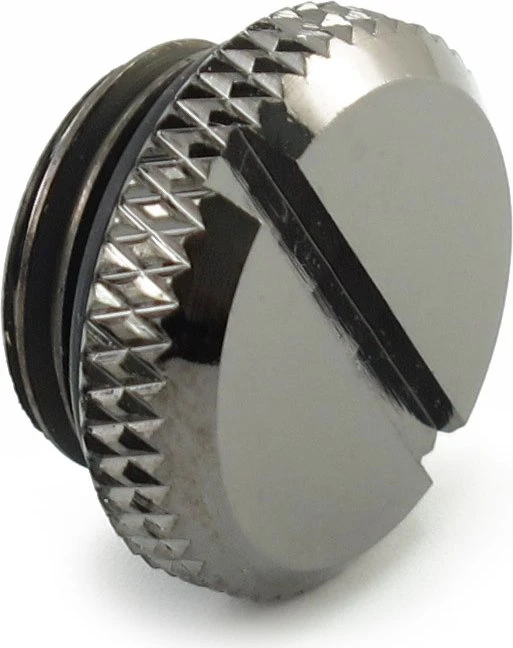 XSPC Verschlussstopfen G1/4" V2 Black Chrome, schwarz verchromt, 10er-Pack