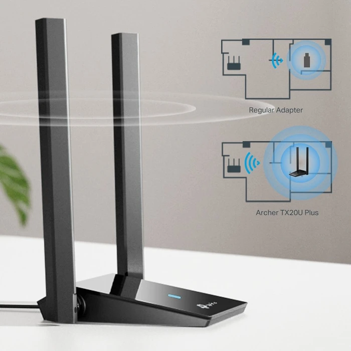 TP-Link AX1800, 2.4GHz/5GHz WLAN, USB 3.0 Micro-B [Buchse]