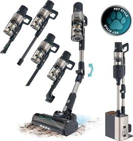 Cecotec Conga Rockstar 5500 Hurricane Station Pet Flex Akku-Handstaubsauger inkl. Absaugstation
