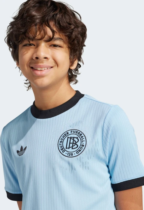 adidas Deutschland Anniversary Trikot kurzarm clear blue/black (Junior)