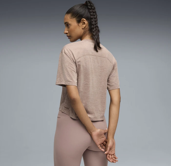 Puma Cloudspun Relaxed T-Shirt kurzarm sandstone heather (Damen)