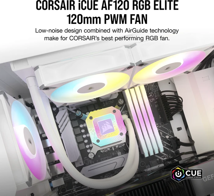 Corsair AF Series iCUE AF120 RGB Elite, weiß, 120mm