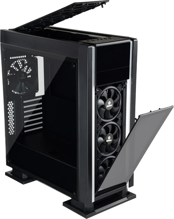 Enermax Saberay schwarz, Glasfenster