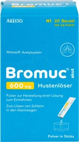 Aristo Pharma Bromuc akut 600mg Hustenlöser Pulver Beutel, 20 Stück