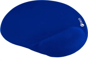 C-Tech MPG-03 Gel-Mauspad mit Handgelenkauflage, oval, 240x220mm, blau