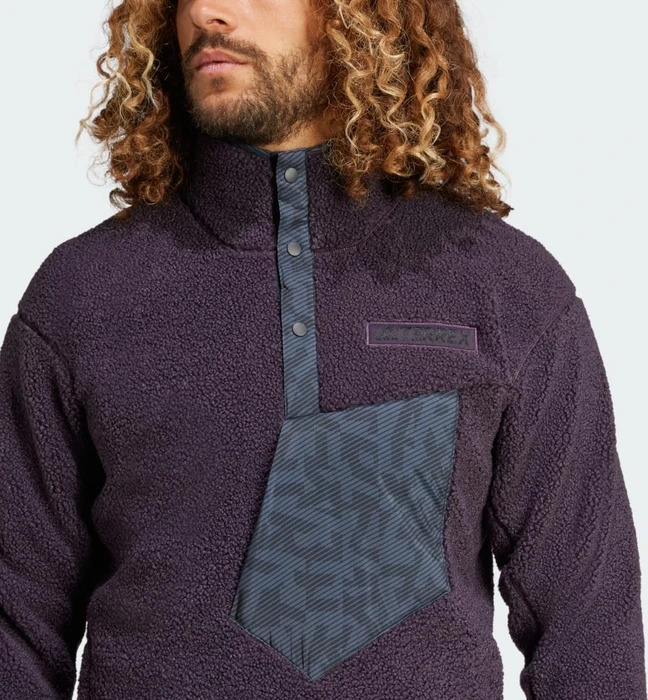adidas Terrex Xploric High Pile Fleece Pullover aurora black (Herren)
