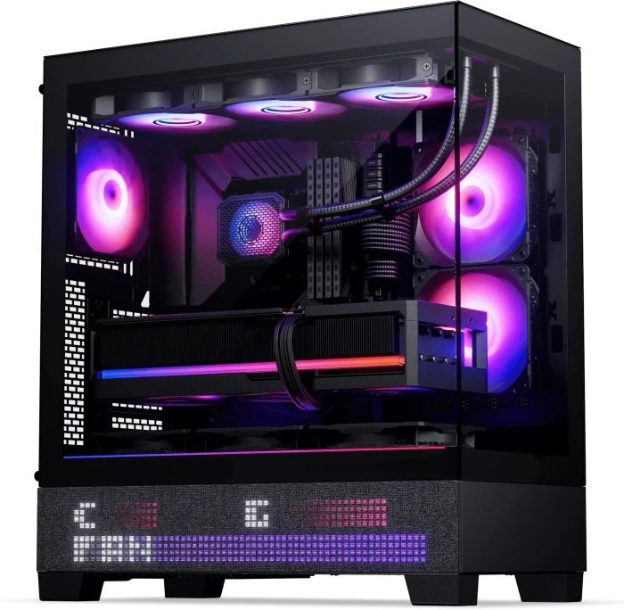 Phanteks XT View Matrix Black, schwarz, Glasfenster