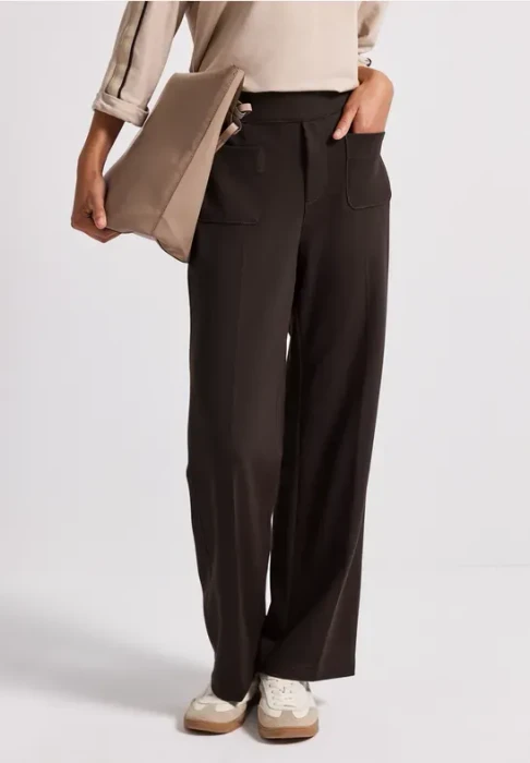 Street One Straight Leg Hose deep roast brown (Damen)