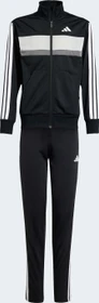 adidas Seasonal Essentials Tiberio 3-Streifen Tricot Trainingsanzug black/white/grey two (Junior)