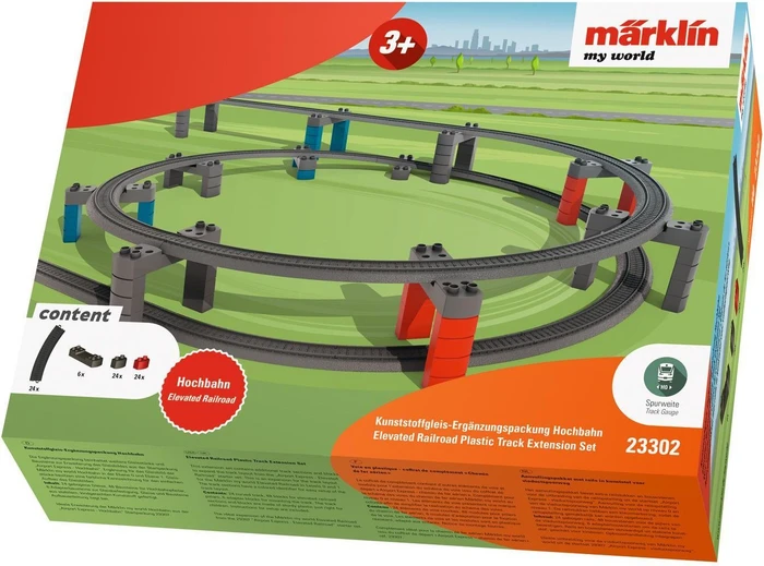 Märklin - my world Spur H0 - Kunststoffgleis-Ergänzungspackung Hochbahn