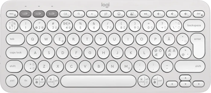 Logitech K380s Pebble Keys 2, weiß, Logi Bolt, USB/Bluetooth, ND