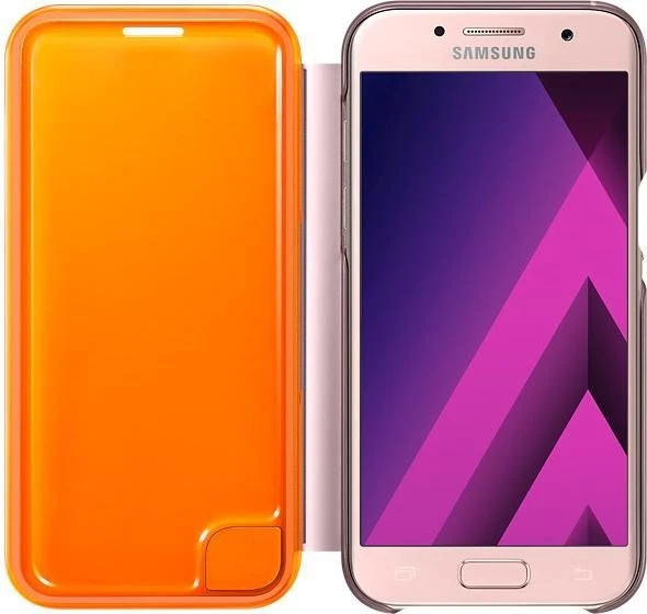 Samsung Neon Flip Cover für Galaxy A3 (2017) pink